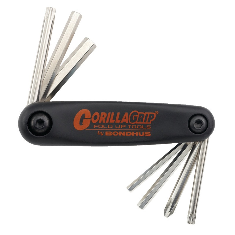 BONDHUS Gorilla Grip Hawg Buddy Hex fold up 6pcs Key Set, 12531