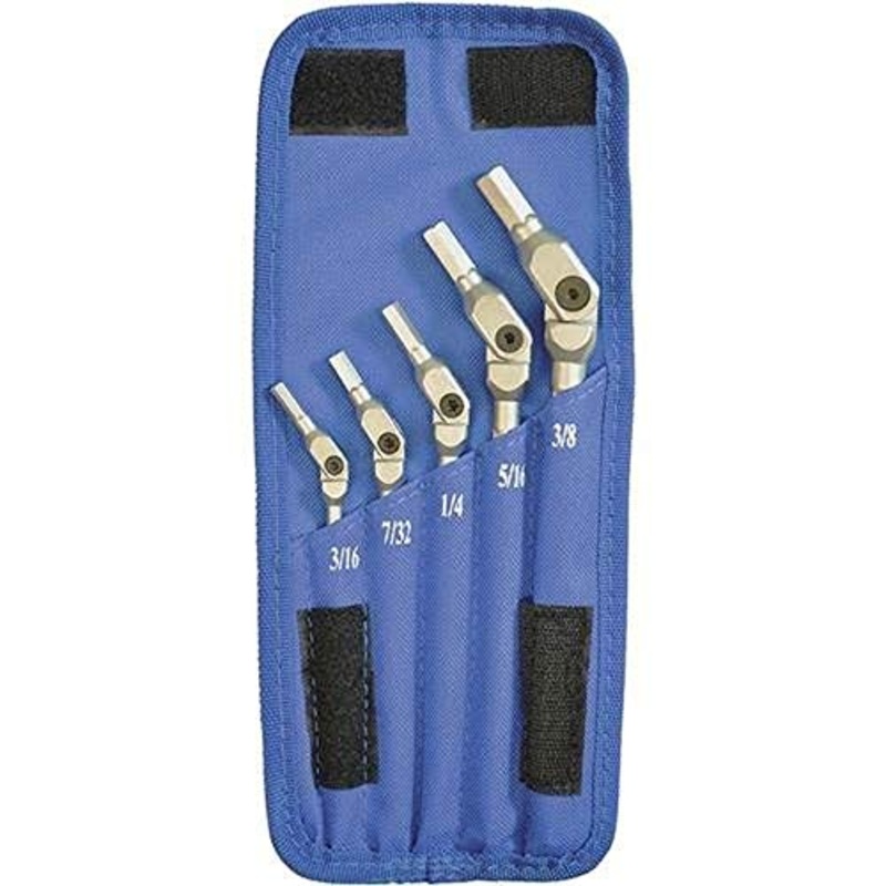 BONDHUS HP5-IC-09 Hexpro 5pcs Imperial Set 3/16-3/8, 00009