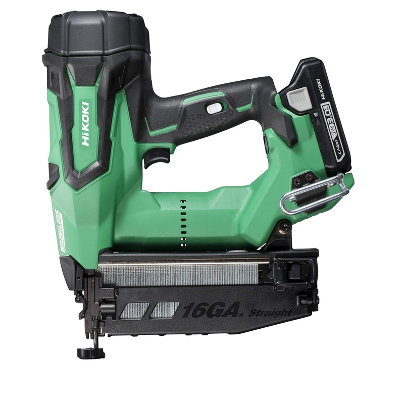 Hikoki 18V Li-Ion 16Ga Brushless Straight Finish Nailer Kit -2 x 3.0Ah