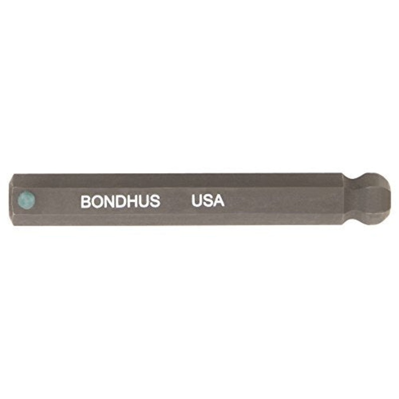 BONDHUS 1/8 BallEnd ProHold InHex 2 Socket Bit , 31407