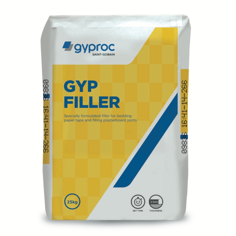 Gyproc Gyp Filler 12.5kg Bag|Each|Half Pallet (40 Bags)|Full Pallet (80 bags)