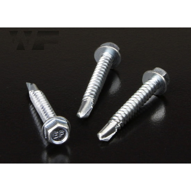 Hex Head Tek Screw 5.5x38mm - Light Steel