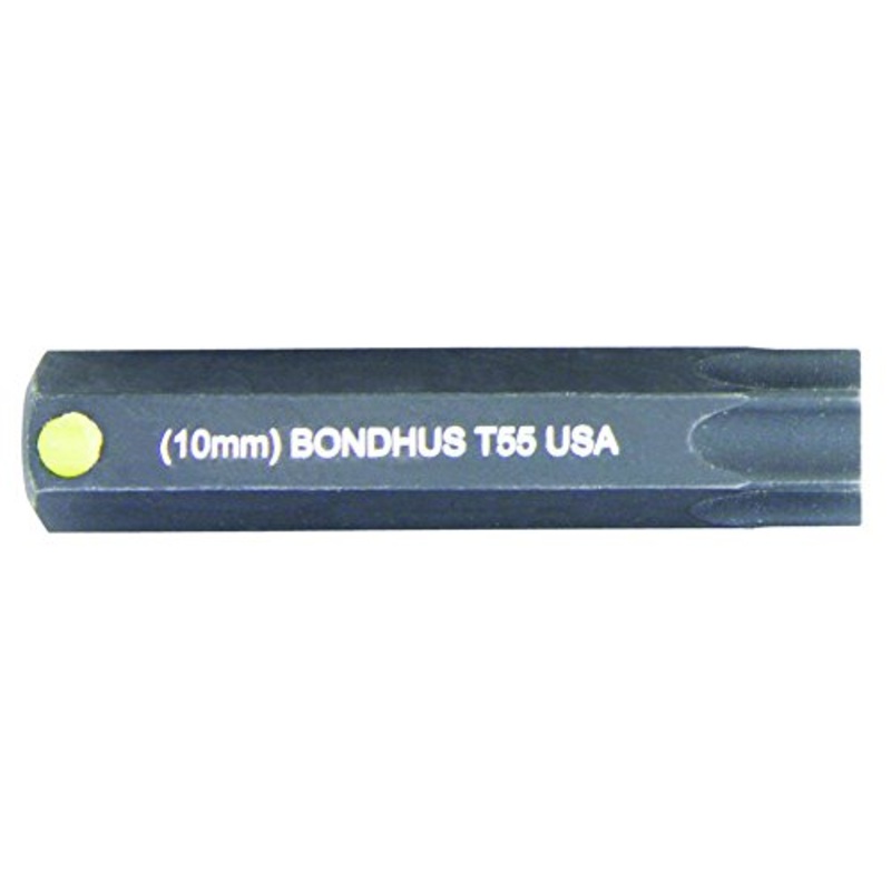 BONDHUS T55 Torx ProHold InHex 2 Socket Bit, TX55, 32055
