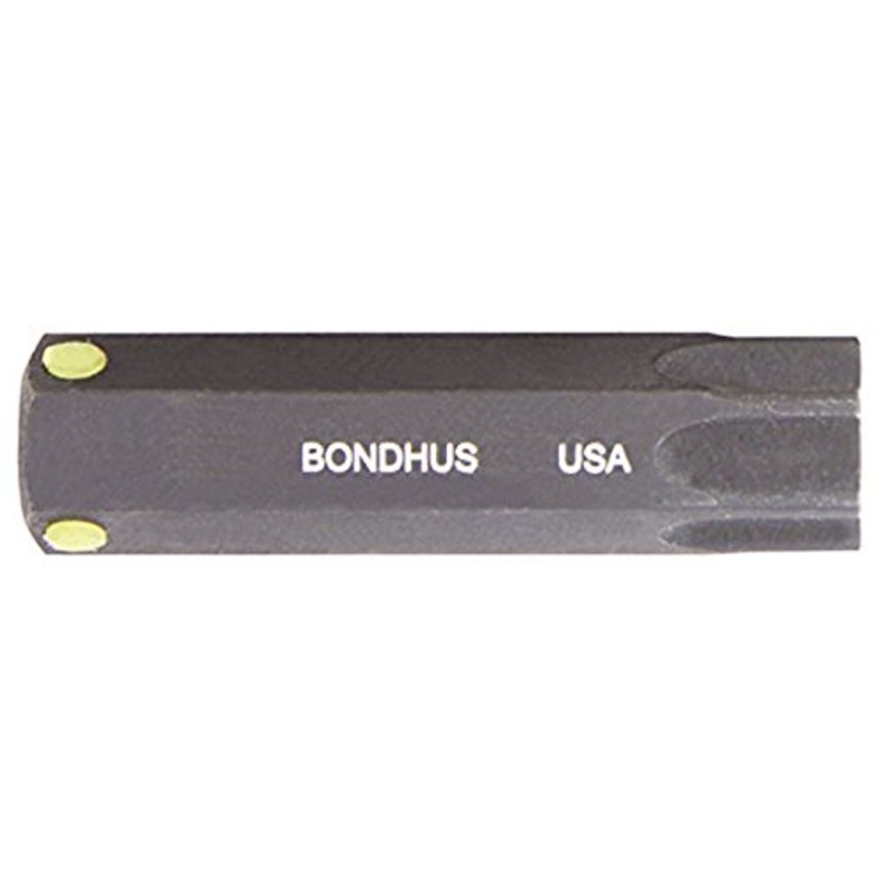 BONDHUS T80 Torx ProHold InHex 2 Socket Bit, TX80, 32080