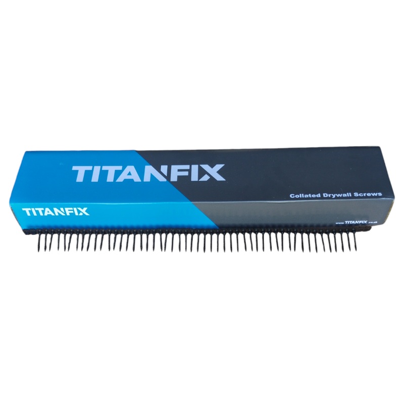 TitanFix Collated Drywall Screws - Fine Thread - Black Phosphate