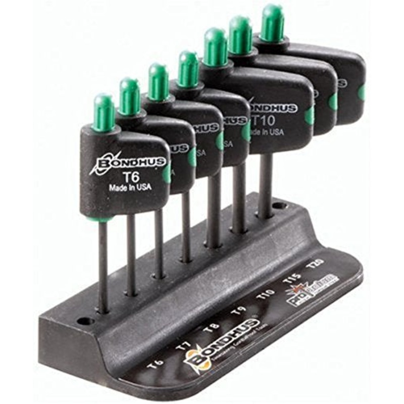 BONDHUS TFX7 Torx Flag Driver 7PCS Set TX6-TX20, 34445