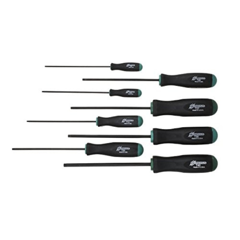 BONDHUS TR-SX8 8pcs Tamper Proof Screwdriver 8pcs Tamper resistant Torx Set TR9-TR40, 33834