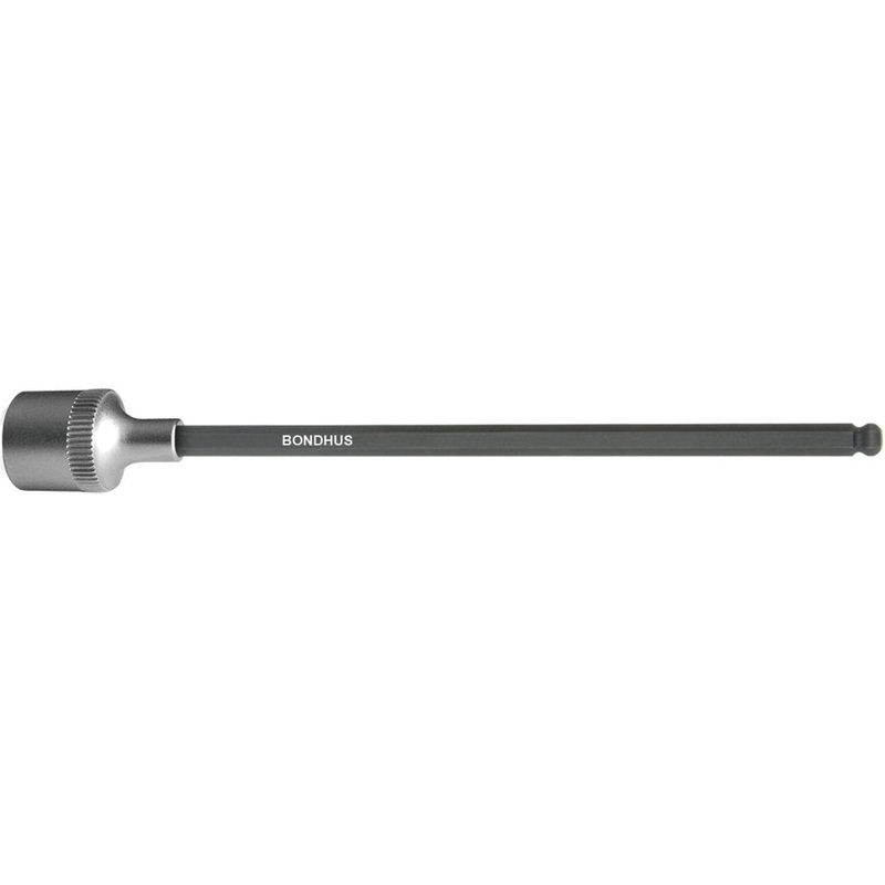 BONDHUS 17mm 6 (150mm) ProHold BallEnd InHex Bit & 1/2 Socket, 43786