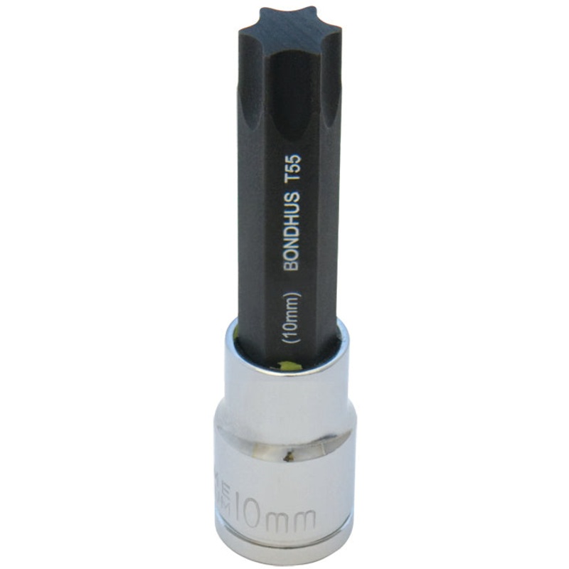 BONDHUS T9 ProHold Torx InHex Bit + 1/4 Socket, TX9, 44009