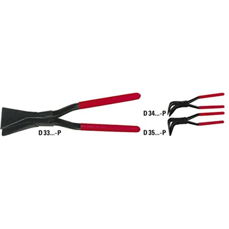 BESSEY D331-60-P Seaming and clinching pliers straight (PVC-coated handle), BE301710