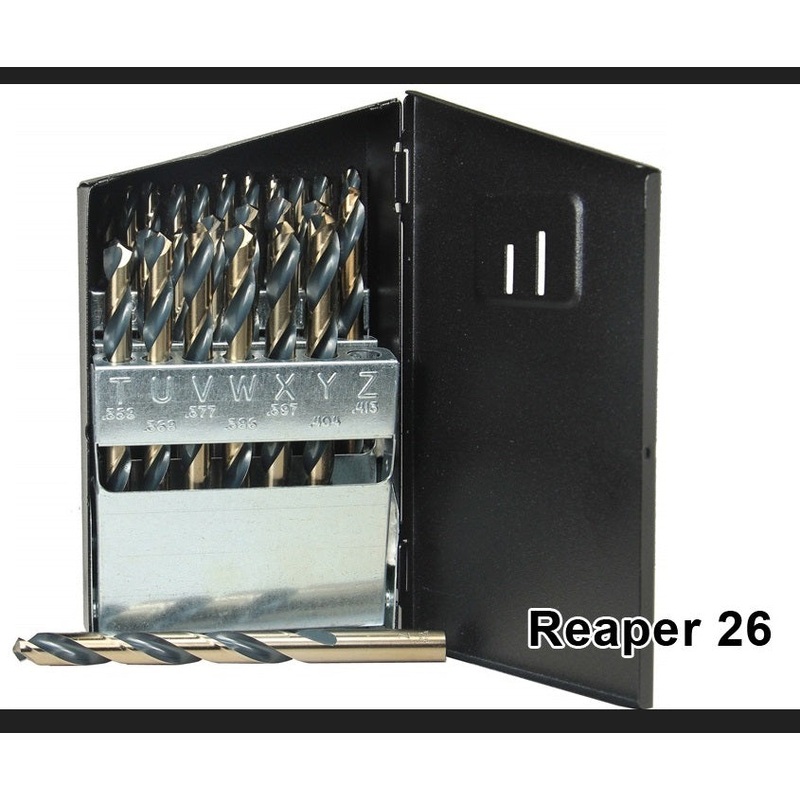 Reaper HSS Drill Bit Set 26pc - A thru Z
