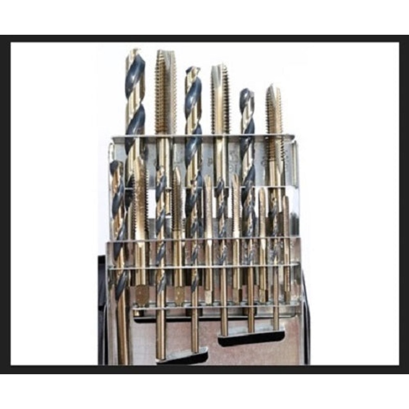 Reaper Tap and Drill Set 18 Piece, Fine Thread