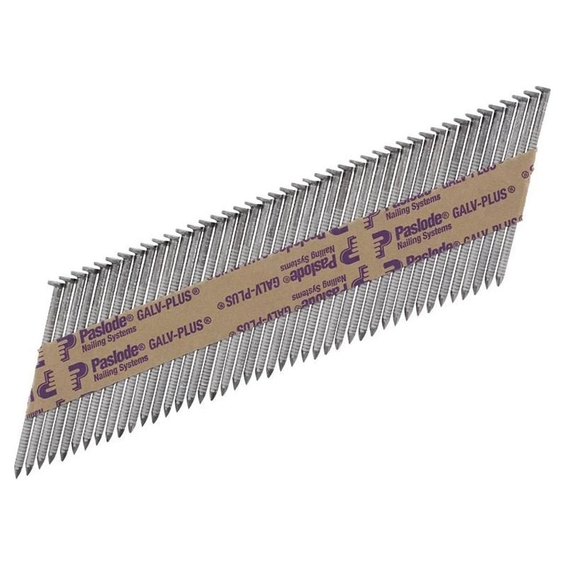 Paslode 2.8 x 63mm 350 Ring Nails Bright Finish Box of 3300 + 3 Fuel Cells