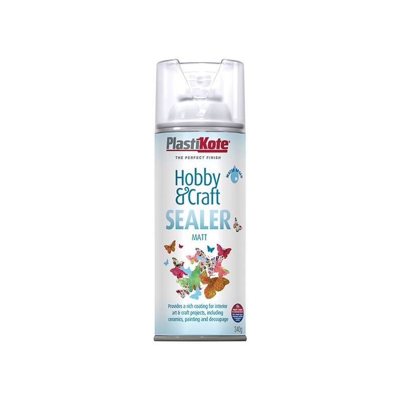Plastikote Hobby & Craft Sealer Spray Clear Matt 400ml