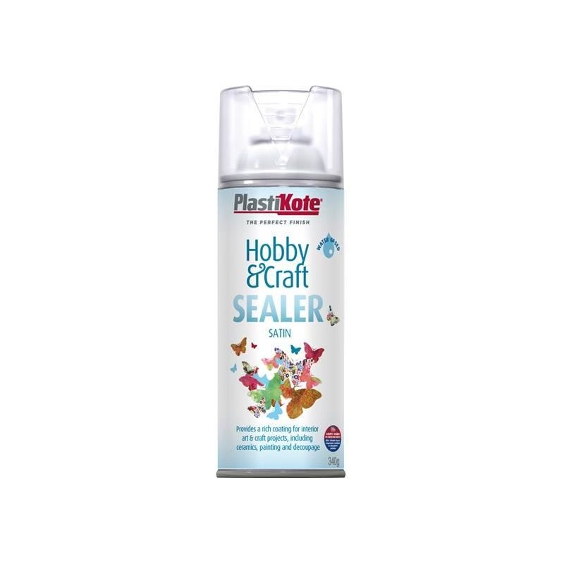 Plastikote Hobby & Craft Sealer Spray Clear Satin 400ml