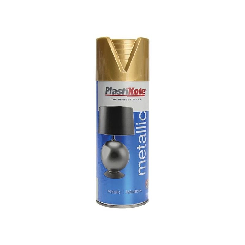 Plastikote Metallic Spray Gold 400ml