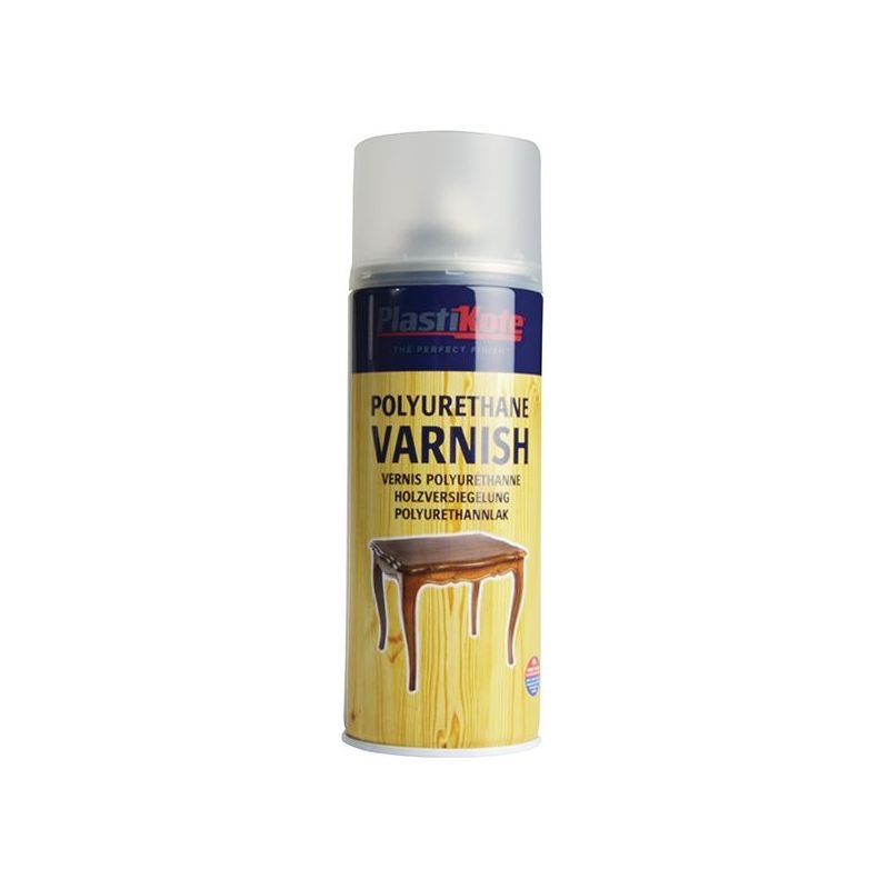 Plastikote Varnish Spray Clear Satin 400ml