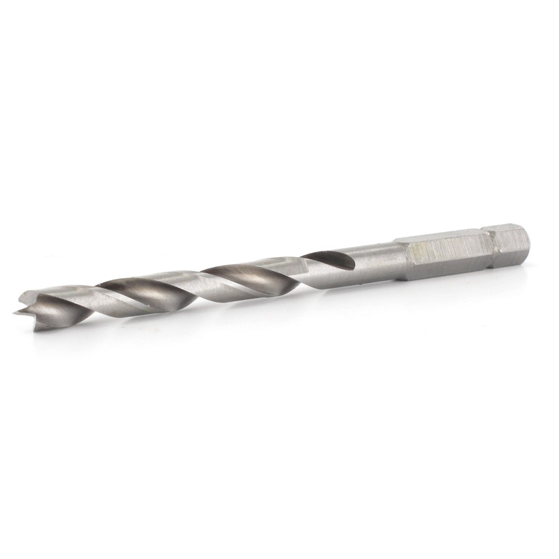 FAMAG 12mm HSS-Ground Brad Point Drill Bit 1/4 HEX Shank Long, 1597120