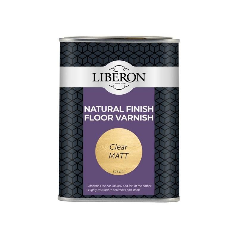 Liberon Natural Finish Floor Varnish Clear Matt 1 litre