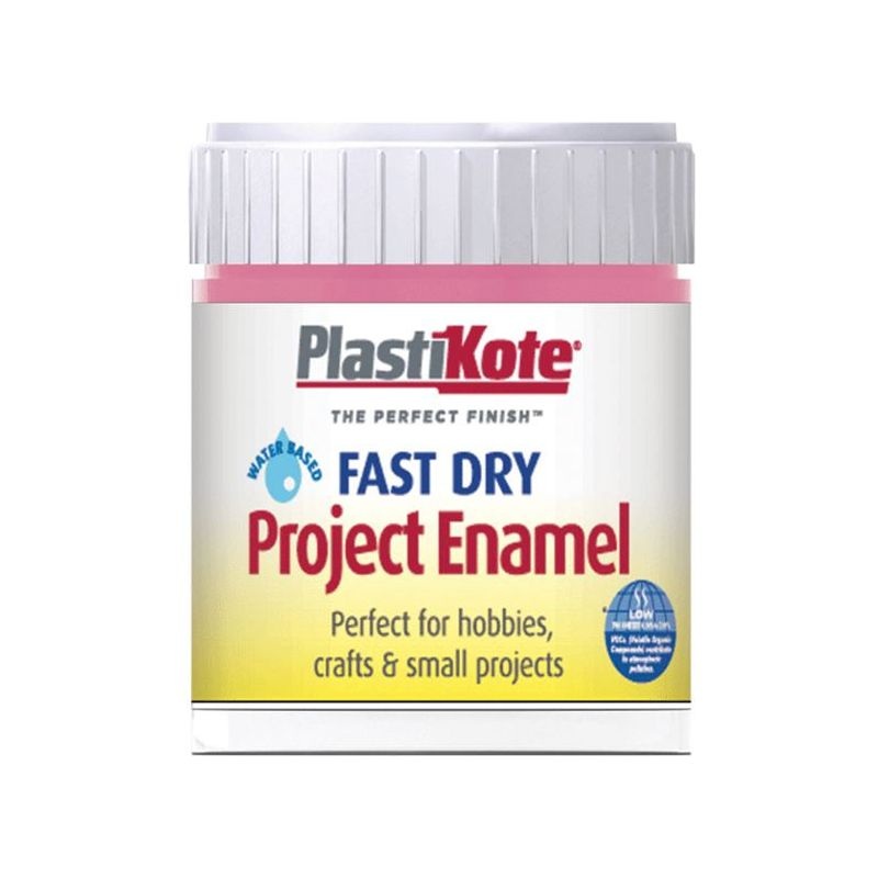Plastikote Fast Dry Enamel Paint B14 Bottle Hot Pink 59ml