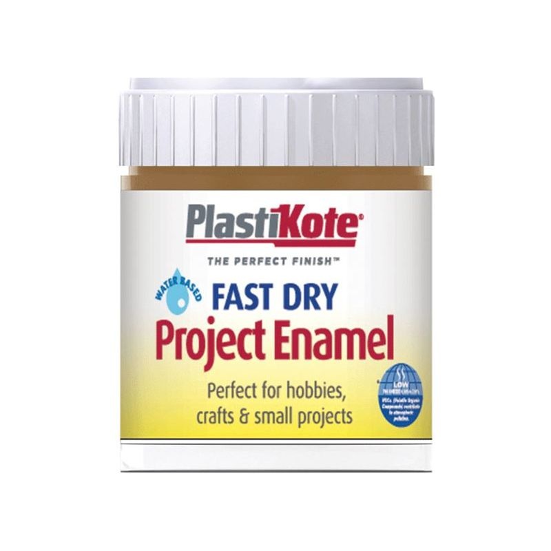 Plastikote Fast Dry Enamel Paint B17 Bottle Nut Brown 59ml