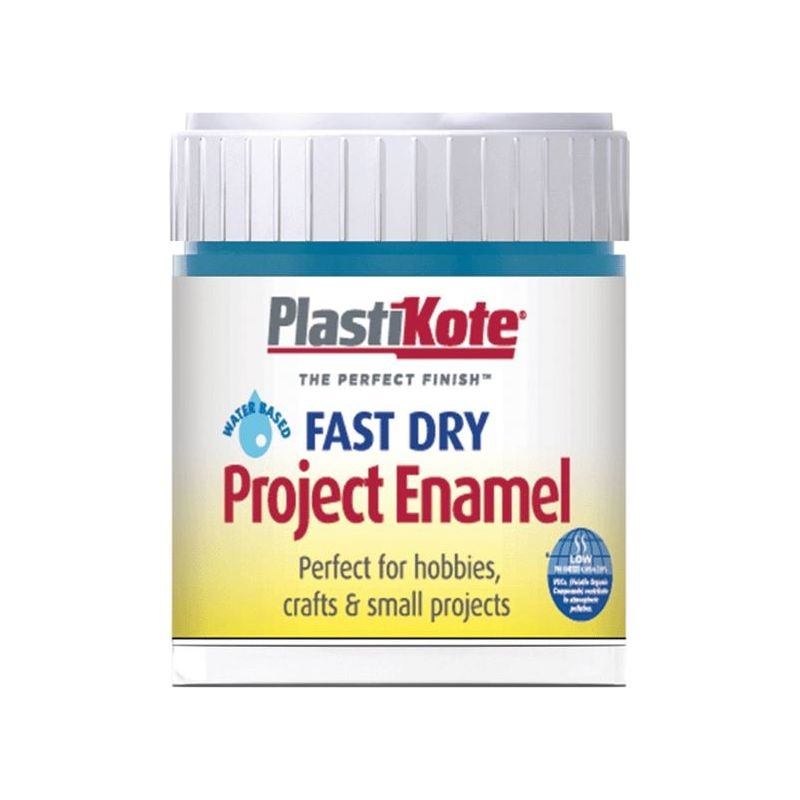 Plastikote Fast Dry Enamel Paint B23 Bottle Harbour Blue 59ml