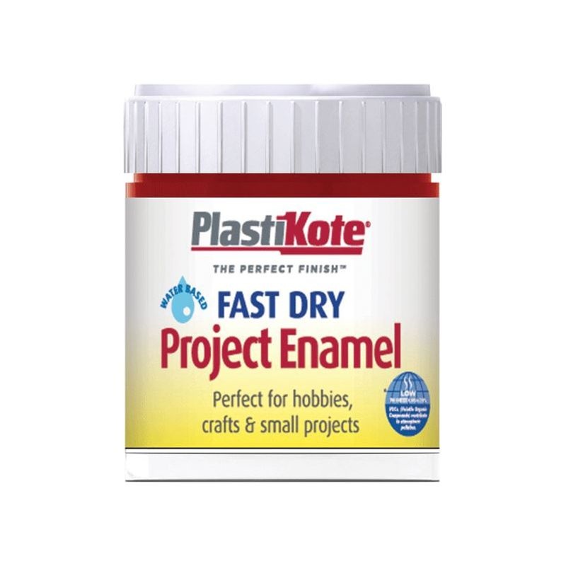 Plastikote Fast Dry Enamel Paint B25 Bottle Metallic Red 59ml