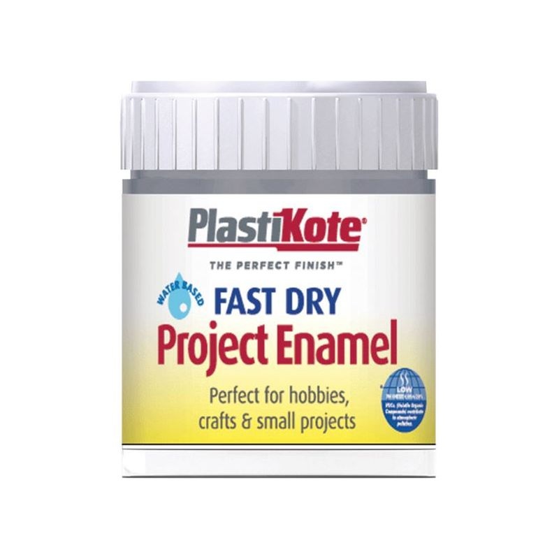 Plastikote Fast Dry Enamel Paint B52 Bottle Pewter 59ml
