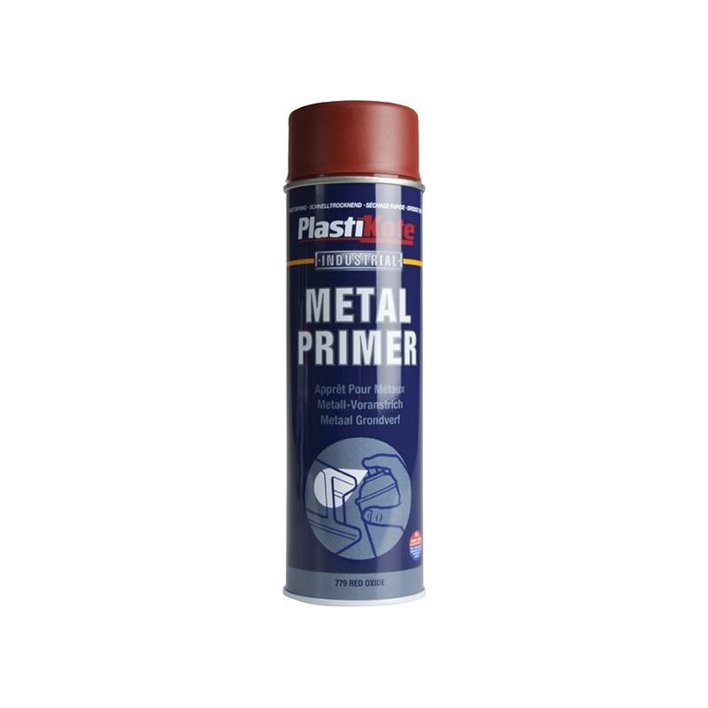Plastikote Industrial Primer Spray Red Oxide 500ml