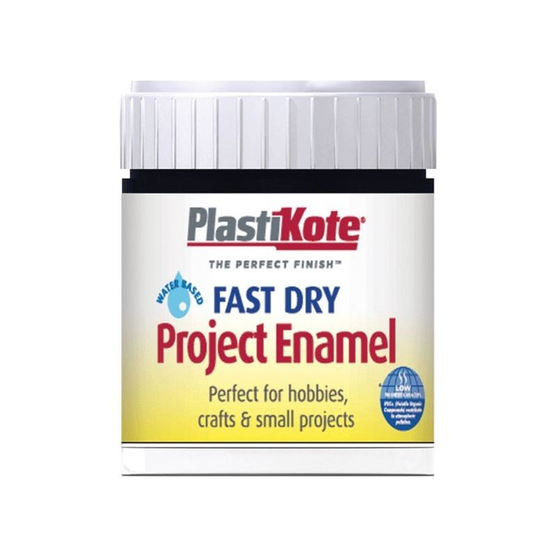 Plastikote Fast Dry Enamel Paint B2 Bottle Matt Black 59ml