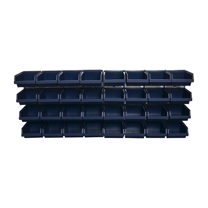 Raaco Bin Wall Panel with 32 Bins