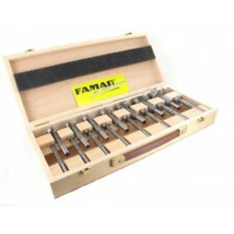 FAMAG 10pcs Cylinder Boring Bit carbide tipped set, 1662510