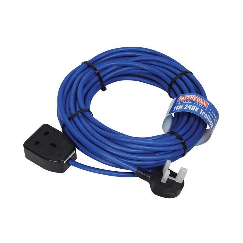 Faithfull Power Plus Trailing Lead 240V 13A 1.5mm Cable 14m