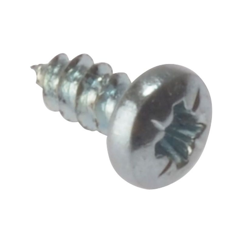 Forgefix Self-Tapping Screw Pozi Compatible Pan Head ZP 1in x 6 Box 200