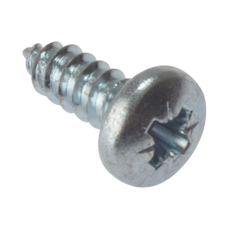 Forgefix Self-Tapping Screw Pozi Compatible Pan Head ZP 3/4in x 10 Box 200