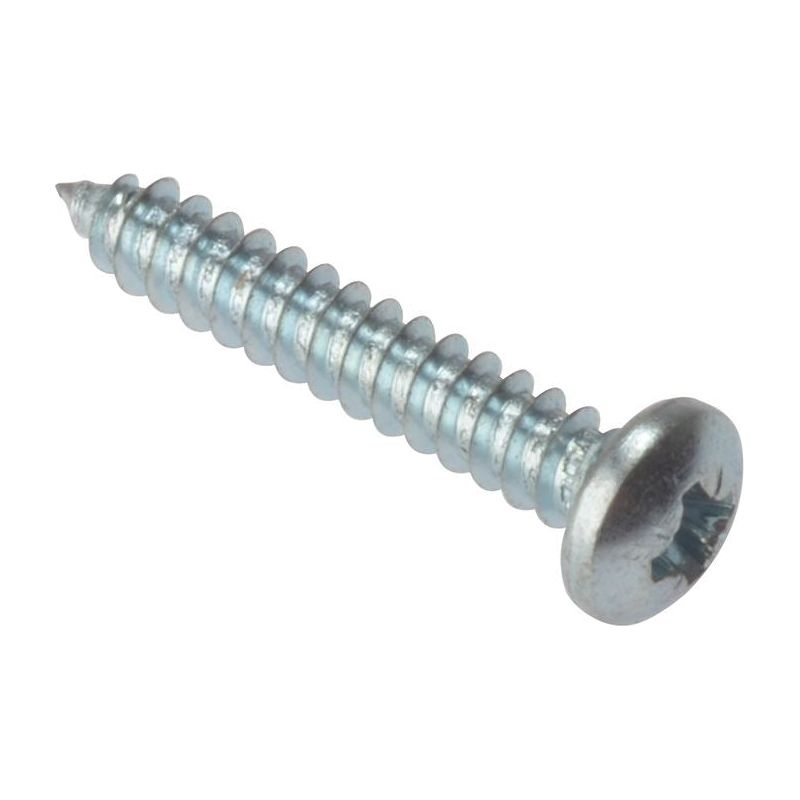 Forgefix Self-Tapping Screw Pozi Compatible Pan Head ZP 3/4in x 8 Box 200