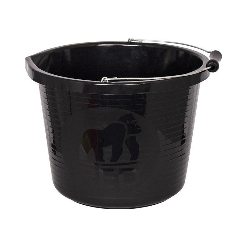 Red Gorilla Premium Bucket 14 litre (3 gallon) - Black