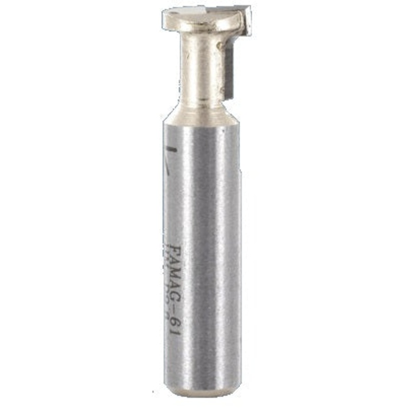 FAMAG Keyhole slot cutter-single fluted, )high quality carbide tipping, D 9,8mm, S7, 3154809