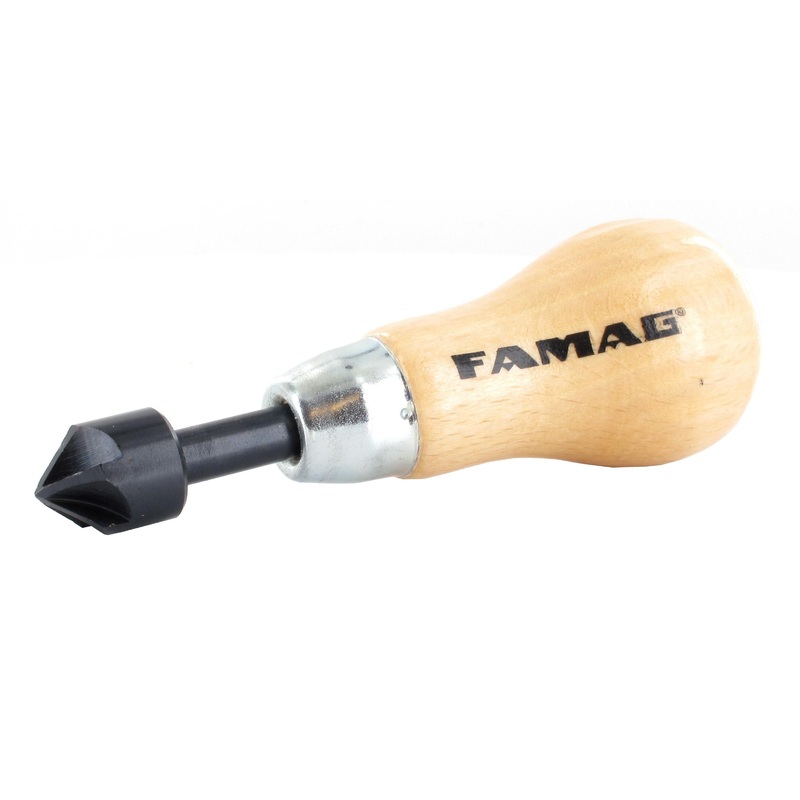 FAMAG Countersink with wooden handle, 12 mm, 3533112 (DISCONTINUED ITEM LIMITED STOCK)