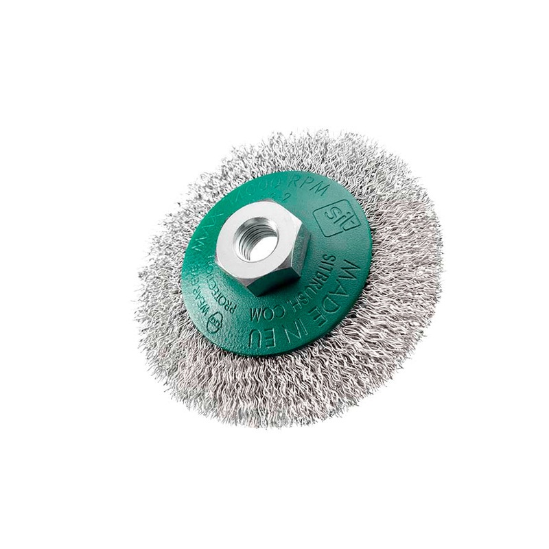 SITBRUSH CO90 90mm Bevel Brush Crimped 0.3 Stainless Wire For Angle Grinder M14,  0945