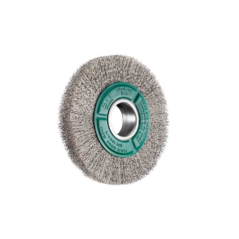 SITBRUSH 4153 SUPER INOX 150mm Bench Grinder Wheel Stainless Steel Crimped 0.3 Wire Brush, 0996