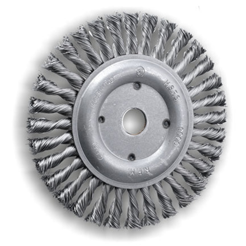 SITBRUSH U3150 150mm Twist Knot Wheel Brush 0.5 Steel Wire For Angle Grinder M14, 0508