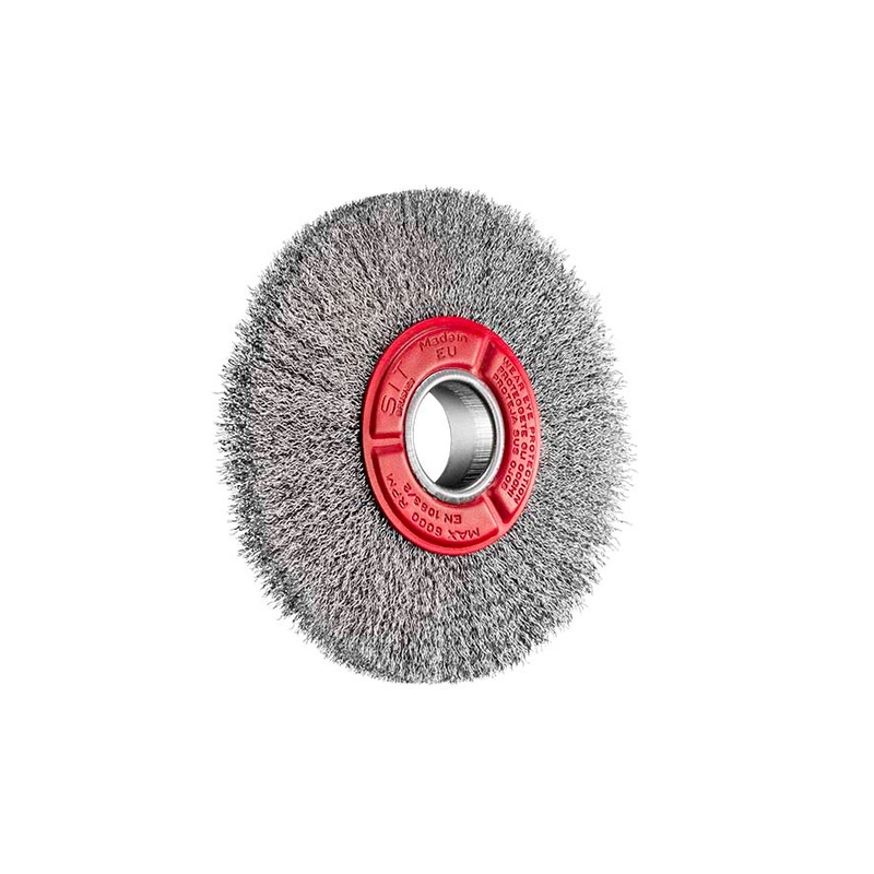 SITBRUSH 4152 150mm Bench Grinder Wheel Steel Crimped 0.35 Wire Brush, 0058