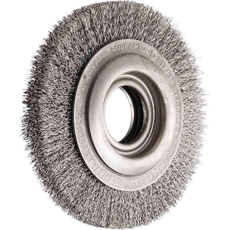SITBRUSH 6153 150mm Bench Grinder Wheel Steel Crimped 0.35 Wire Brush, 0065