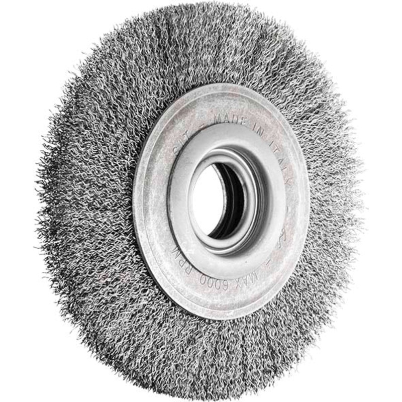 SITBRUSH 6203 200mm Bench Grinder Wheel Steel Crimped 0.35 Wire Brush, 0079