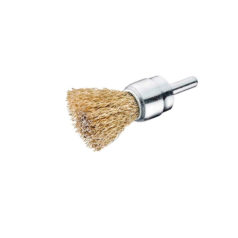 SITBRUSH P20 22mm End Brush Crimped Brass  0.15 Wire, 0817