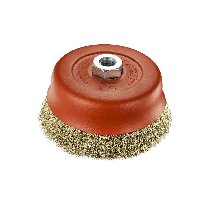 SIT  Cup brushes Angle Grinder Crimped wire 0.3: 120Steel  SIT 0118