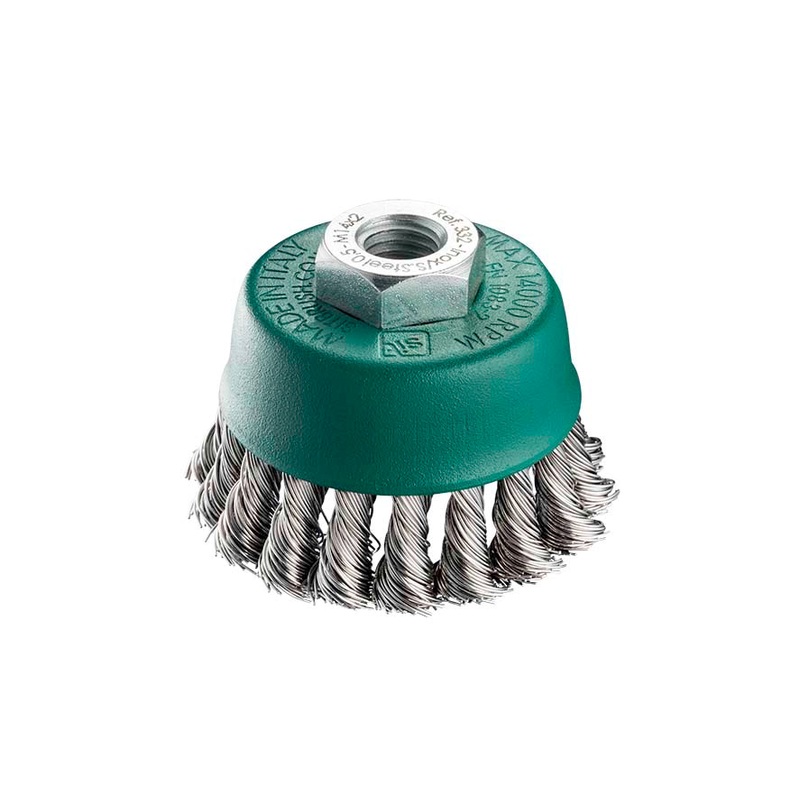 SIT  Cup brushes Angle grinderTwist knot 0.5: 75Stainless Steel  SIT 0335