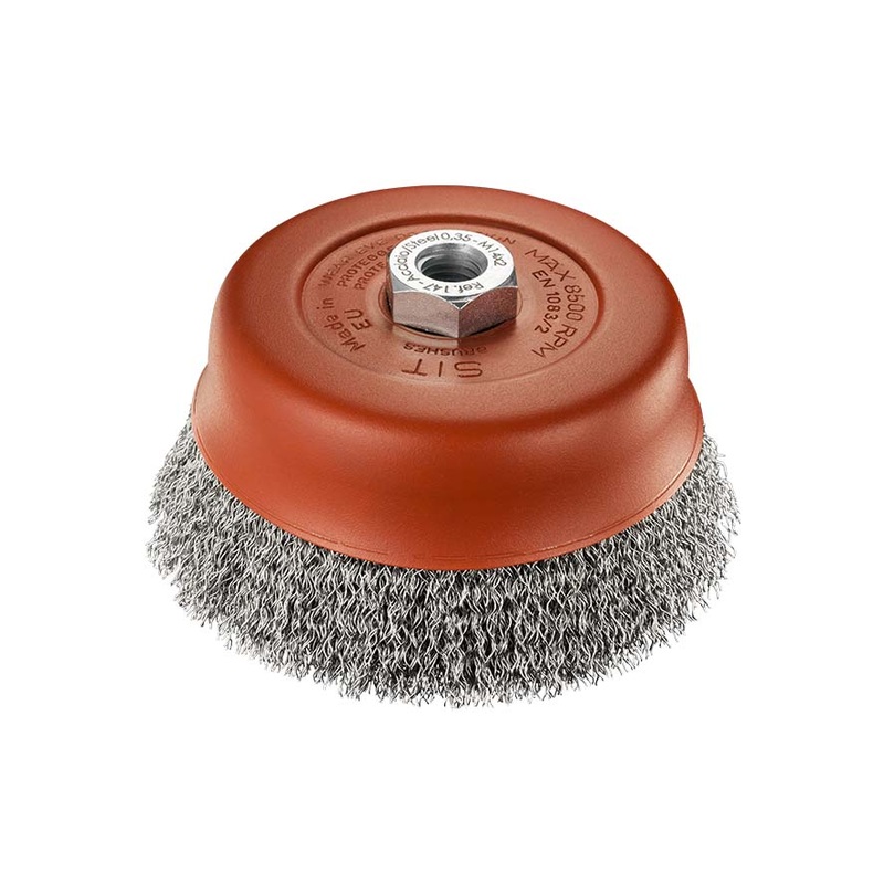 SIT T120 M14 Cup brushes Angle grinder Crimped wire 0.35: Steel  SIT 0147
