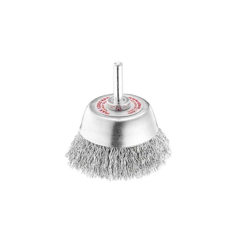 SITBRUSH  T50 Cup brushes Drill 50mm Dia Crimped wire 0.3: Steel  SIT 0650
